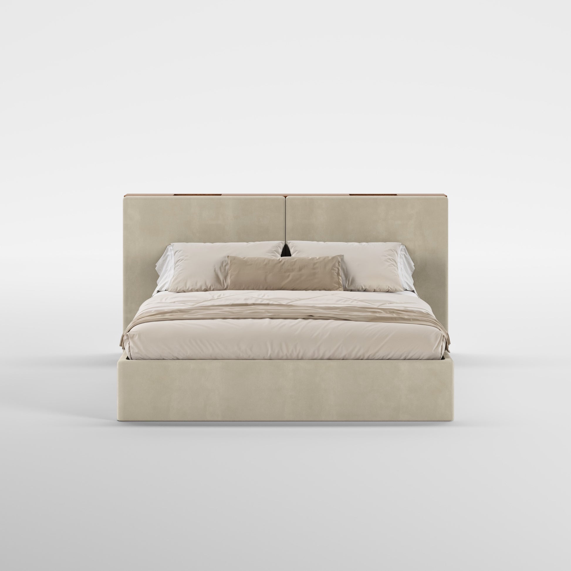 FRAME SOMMIER (Madeira Nogueira · Velvet Natural)