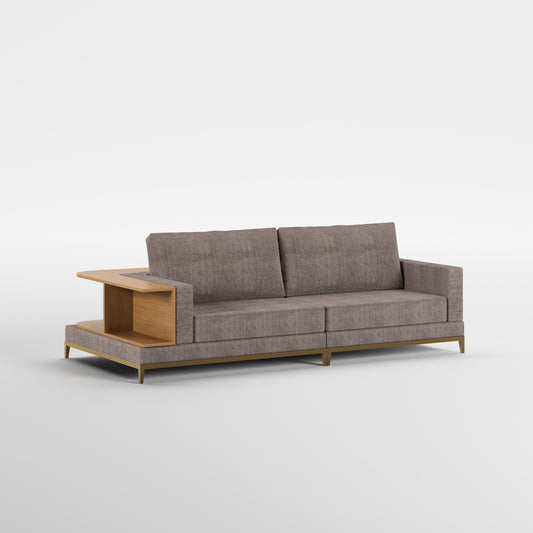 NOOK (Madeira Carvalho · Dourado Escovado Mate · Savana)