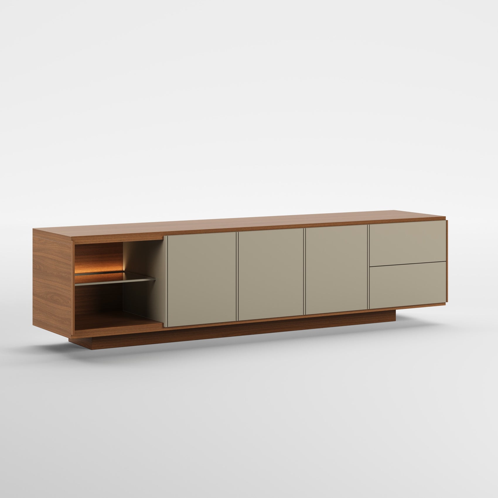 HORIZON WOOD (Lacado Duna · Madeira Nogueira)