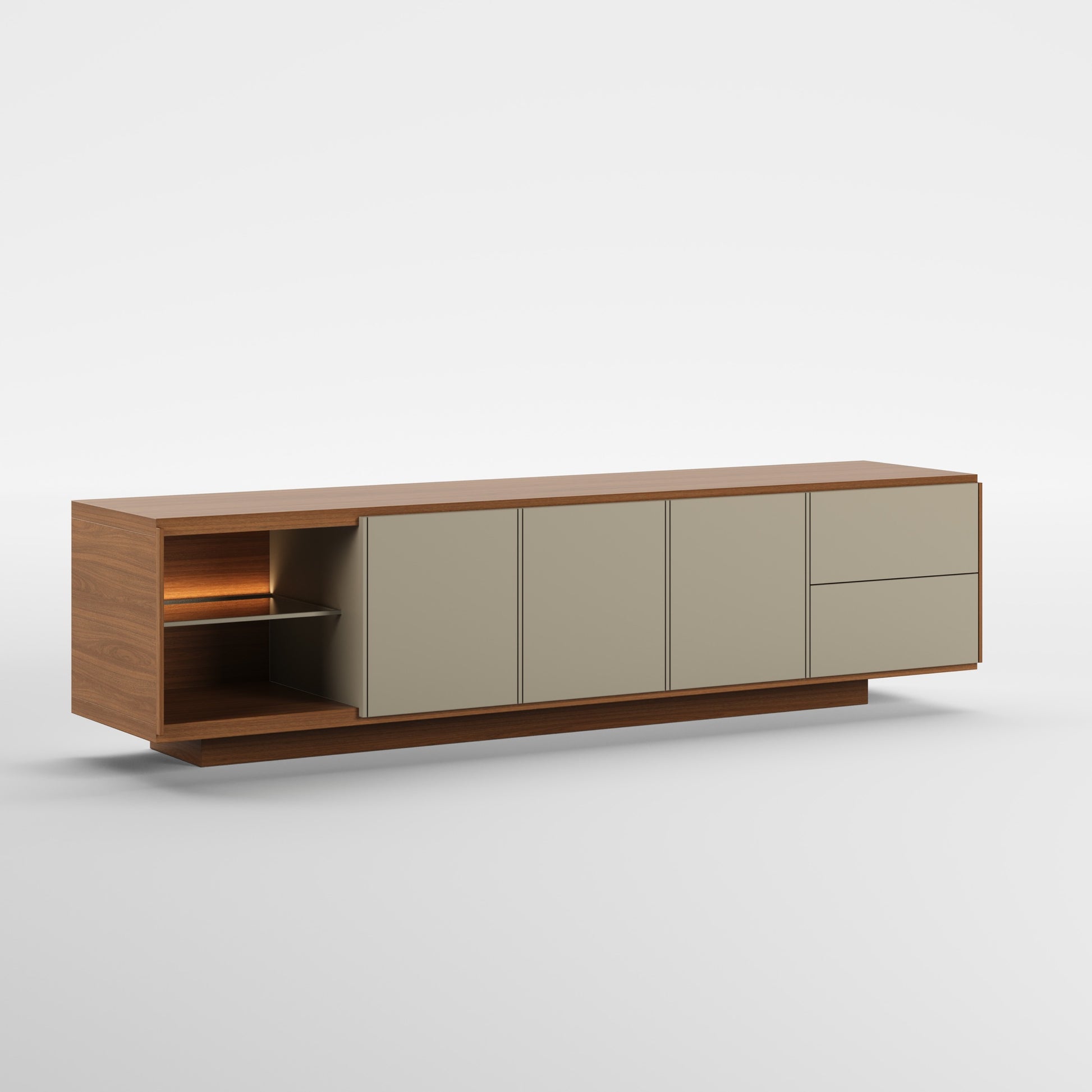HORIZON WOOD (Lacado Duna · Madeira Nogueira)