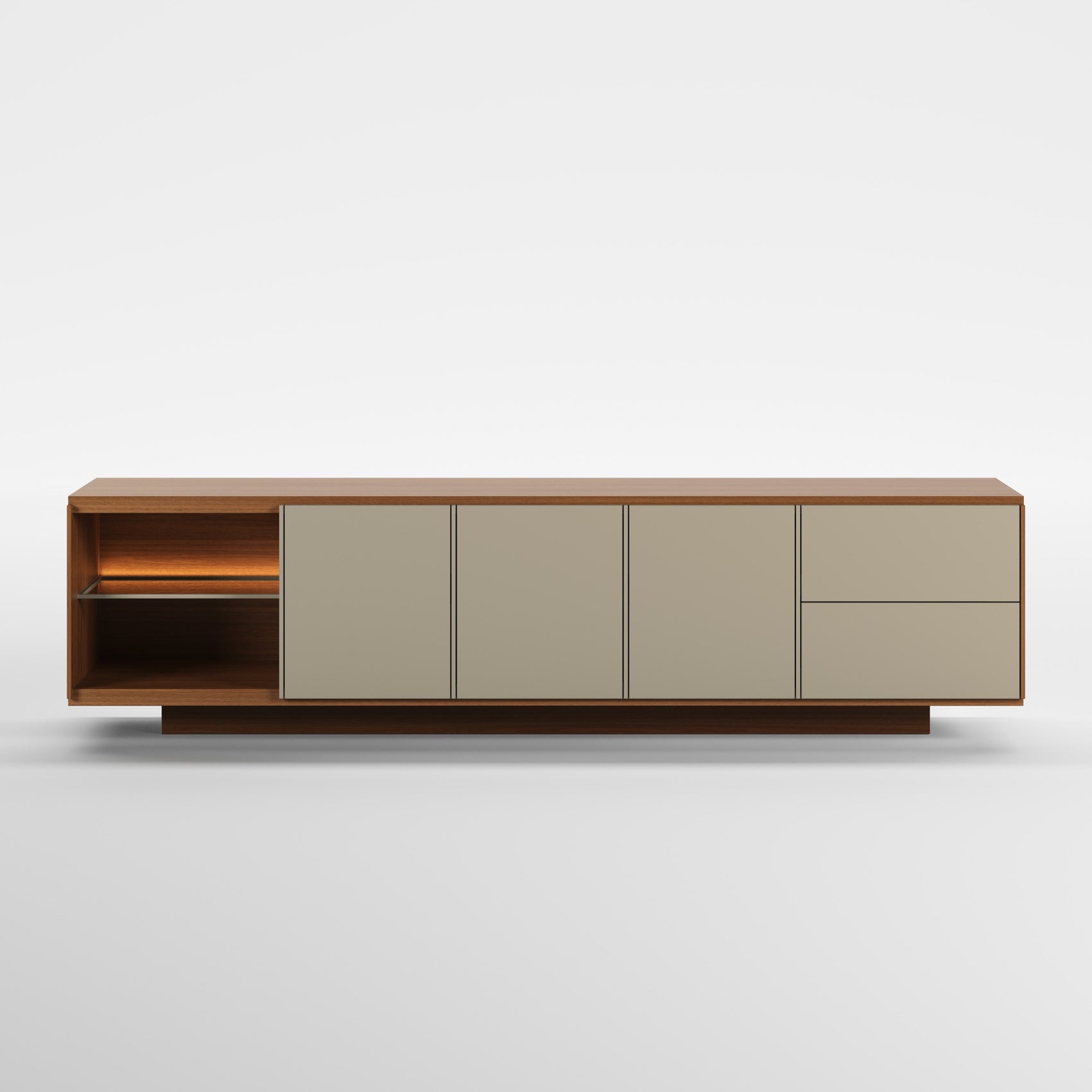 HORIZON WOOD (Lacado Duna · Madeira Nogueira)