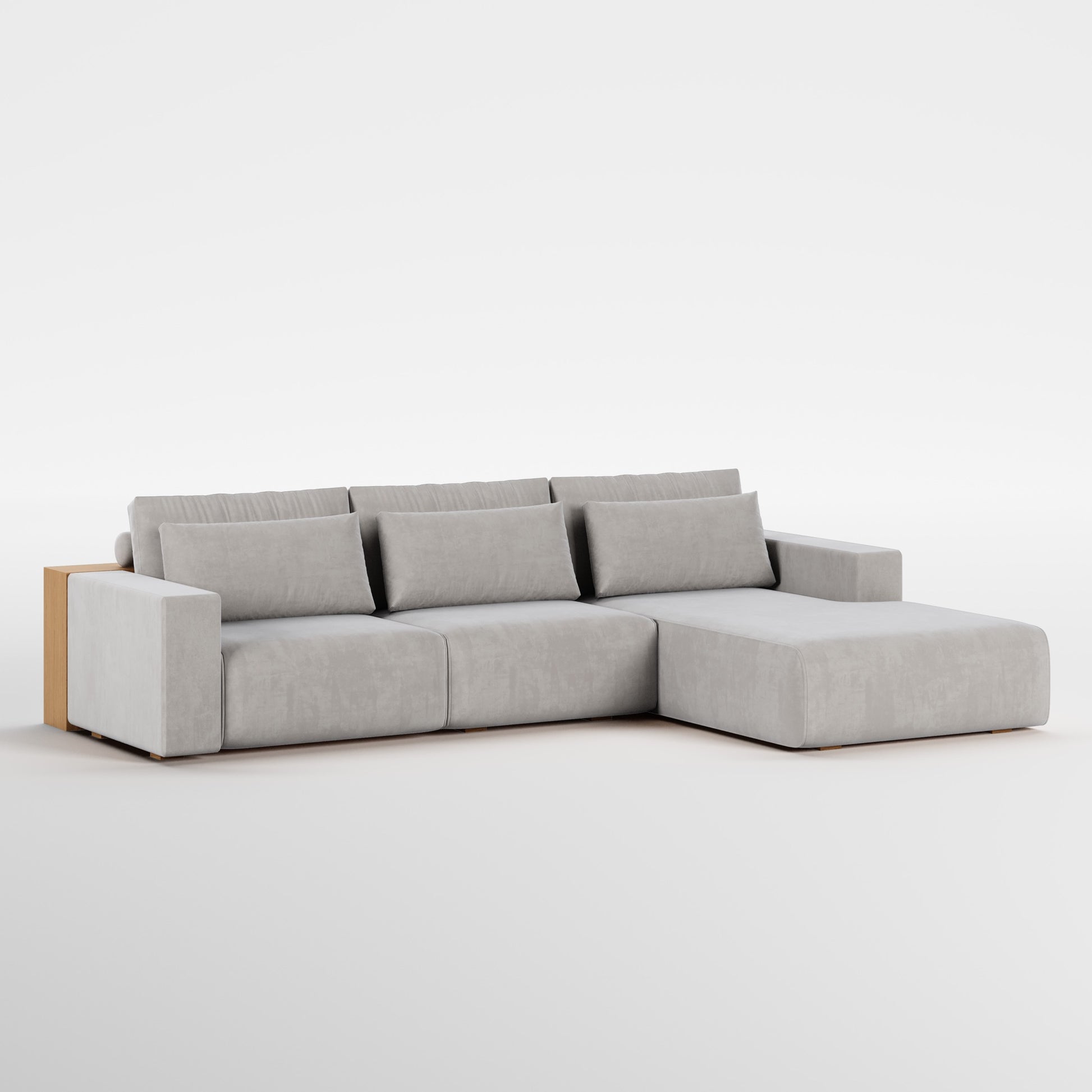 MADDOX (Madeira Carvalho · Velvet Light Gray)