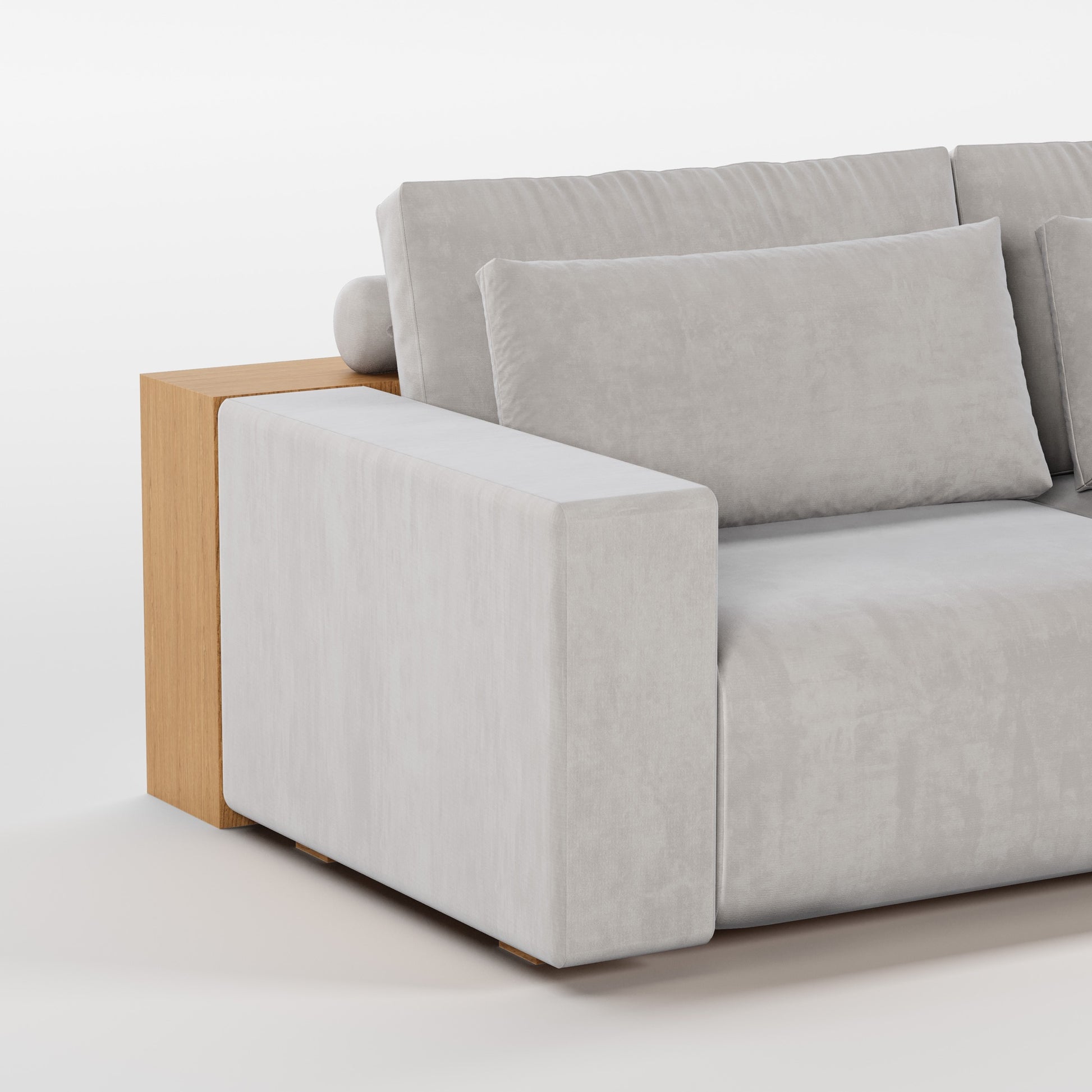 MADDOX (Madeira Carvalho · Velvet Light Gray)