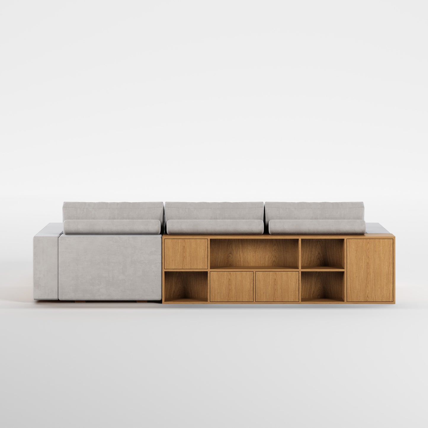 MADDOX (Madeira Carvalho · Velvet Light Gray)