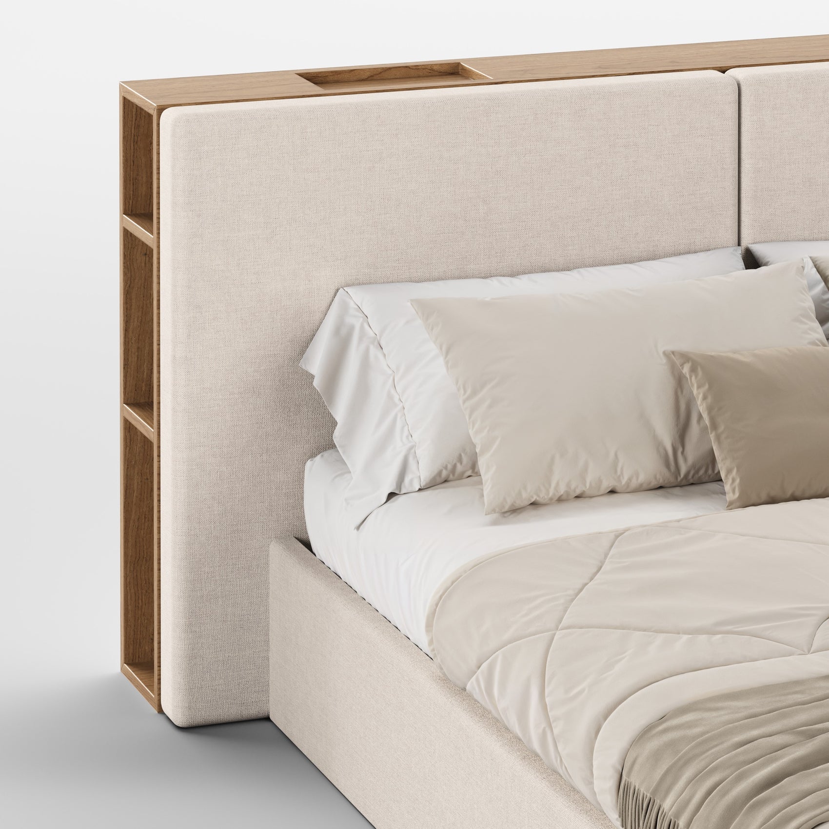 FRAME SOMMIER (Madeira Carvalho · Beige)