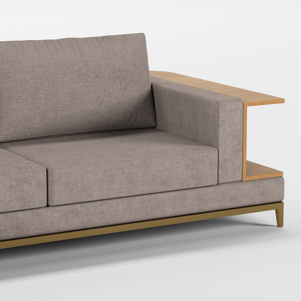 NOOK (Madeira Carvalho · Dourado Escovado Mate · Ambar)