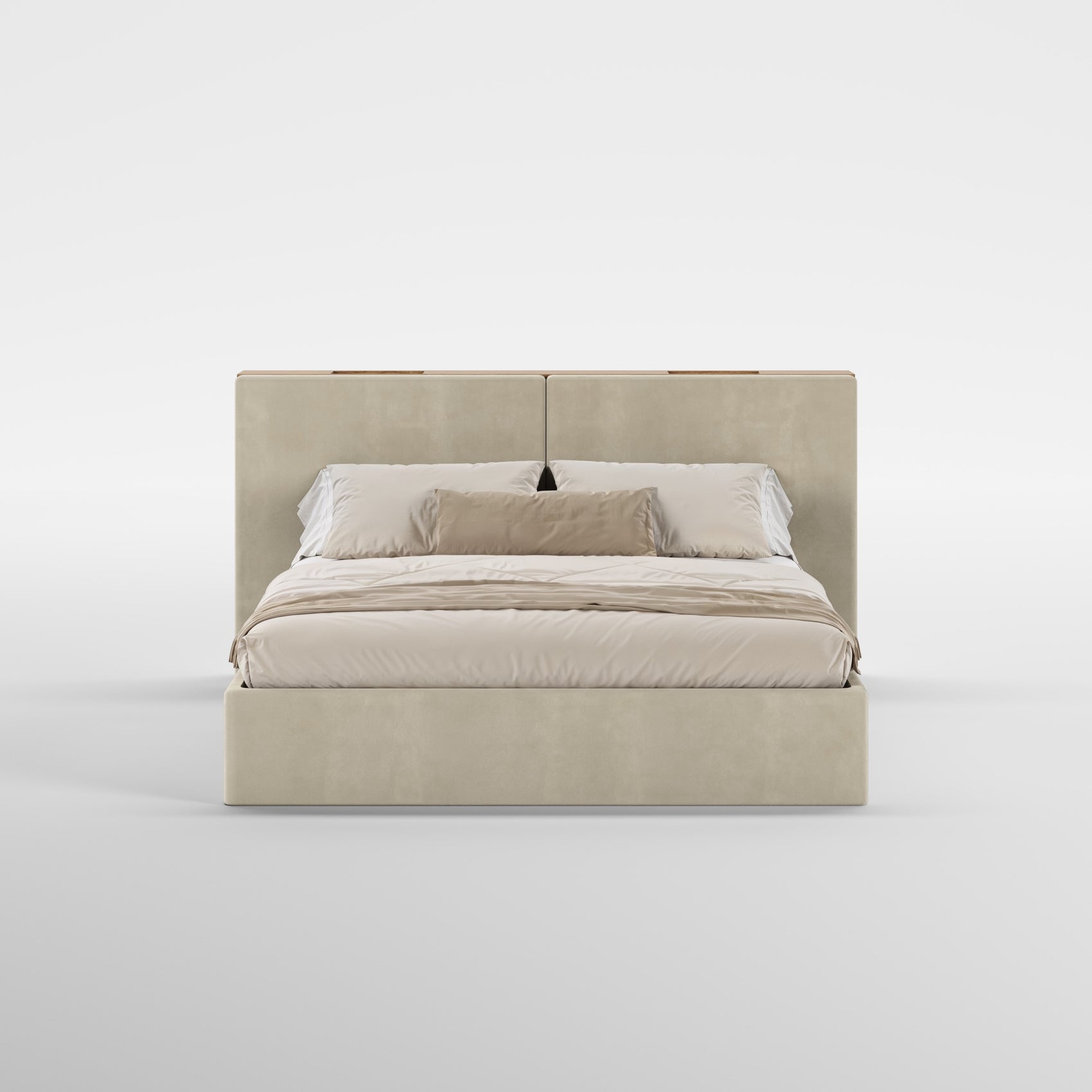 FRAME SOMMIER (Madeira Carvalho · Velvet Natural)