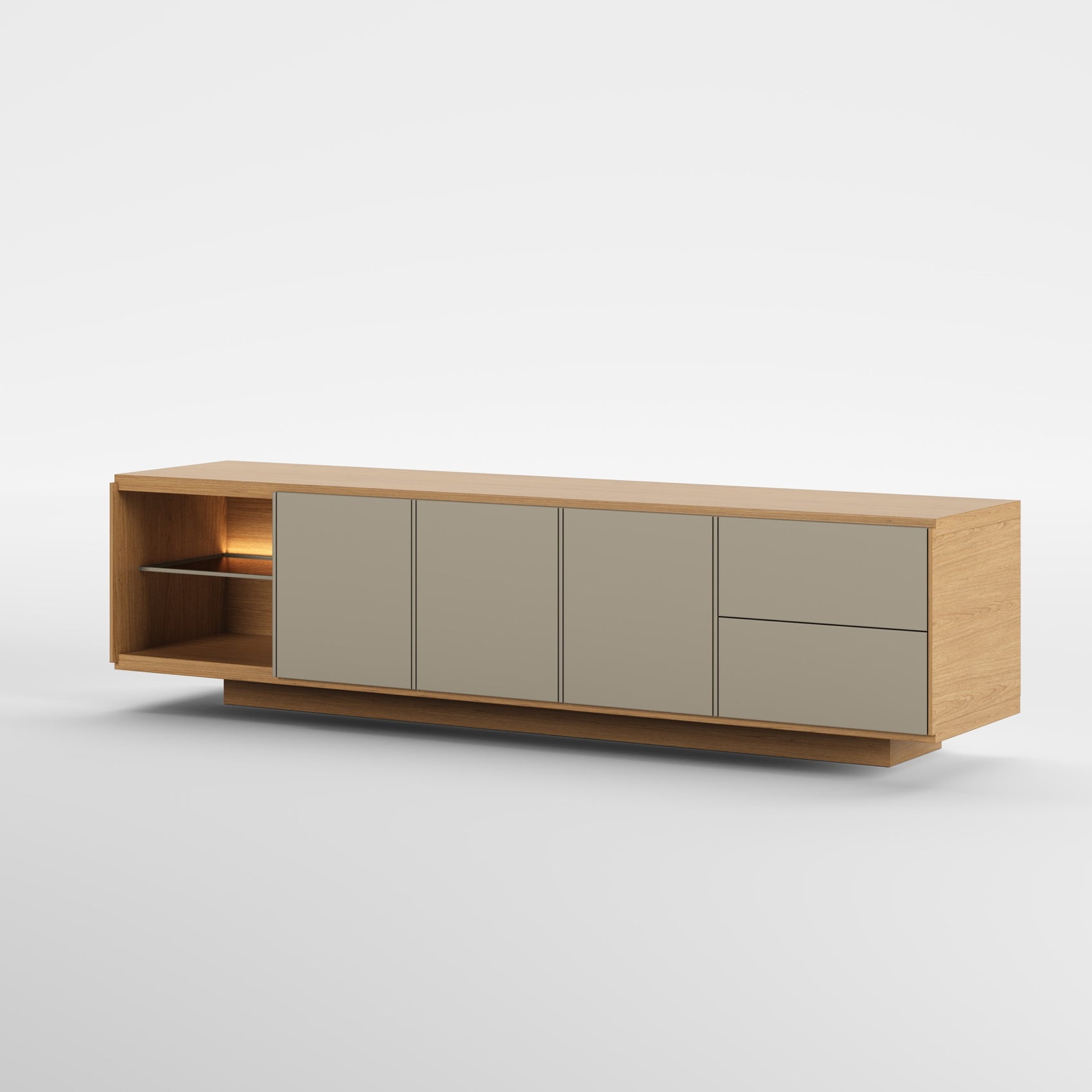HORIZON WOOD (Lacado Duna · Madeira Carvalho)