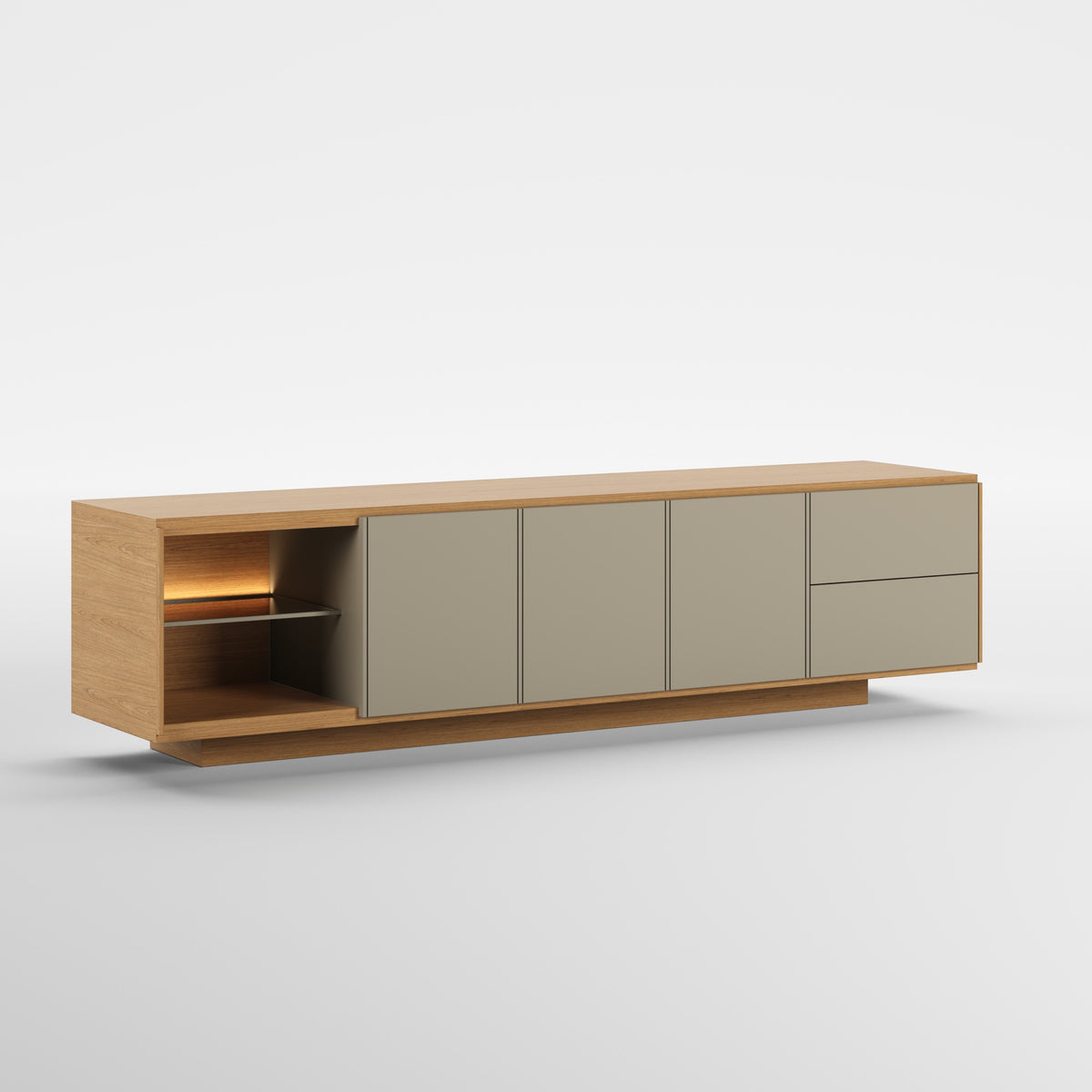 HORIZON WOOD (Lacado Duna · Madeira Carvalho)