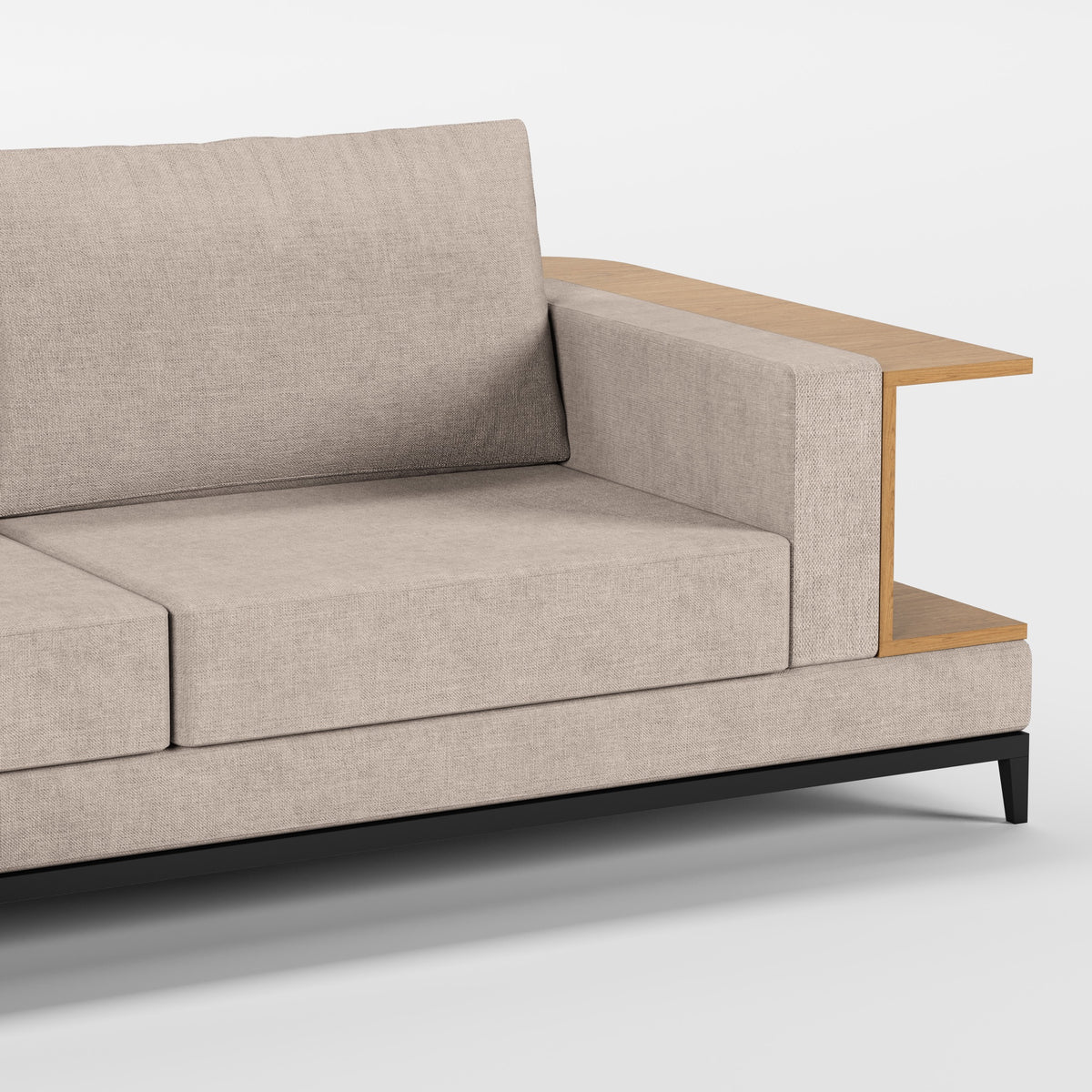 NOOK (Madeira Carvalho · Preto Mate · Quartzo)