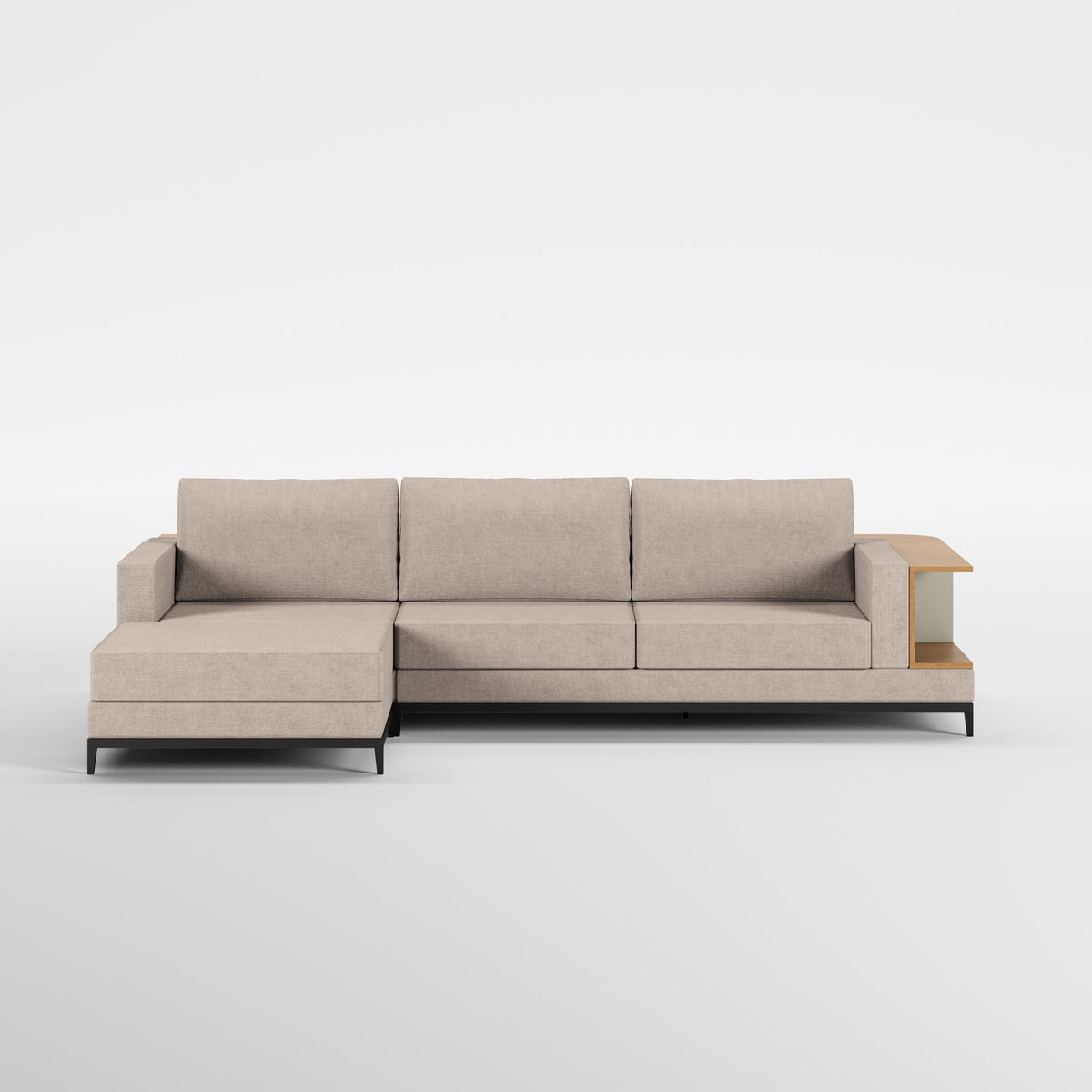 NOOK (Madeira Carvalho · Preto Mate · Quartzo)