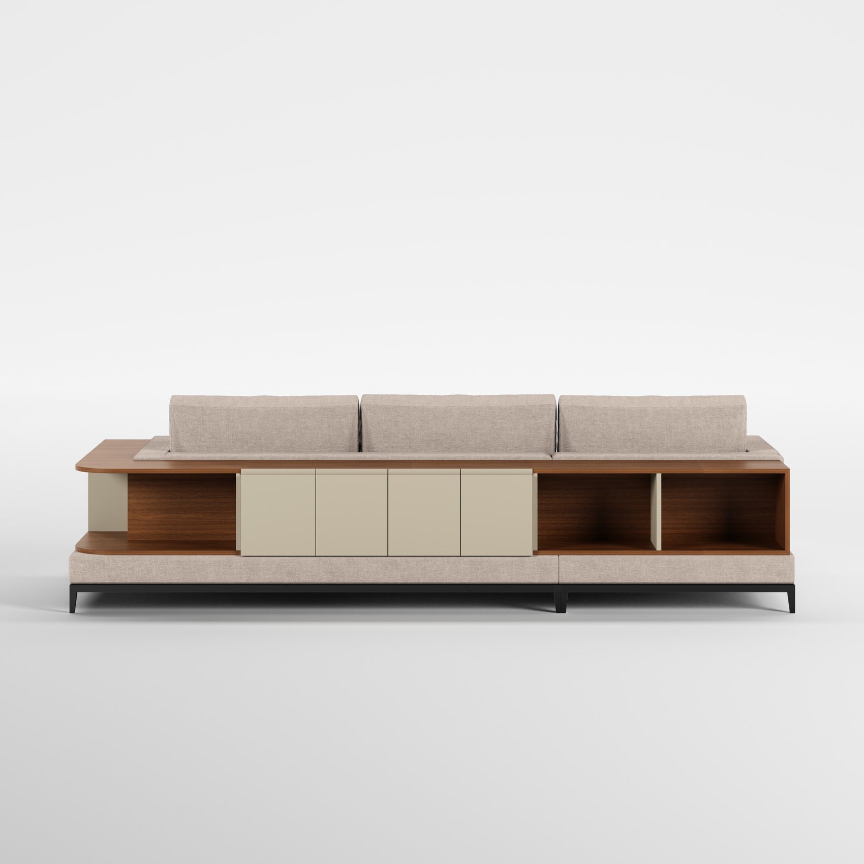 NOOK (Madeira Nogueira · Preto Mate · Quartzo)