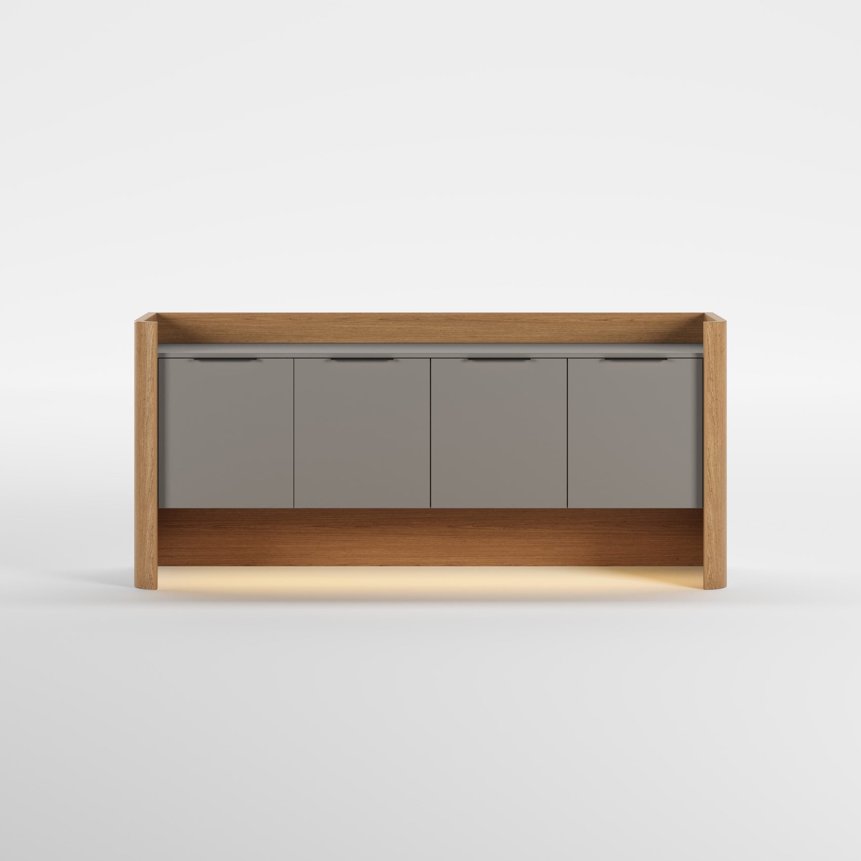 TONE (Lacado Taupe · Madeira Carvalho · Preto Mate)