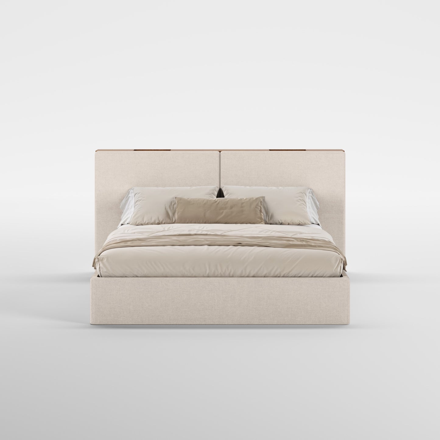 FRAME SOMMIER (Madeira Nogueira · Beige)