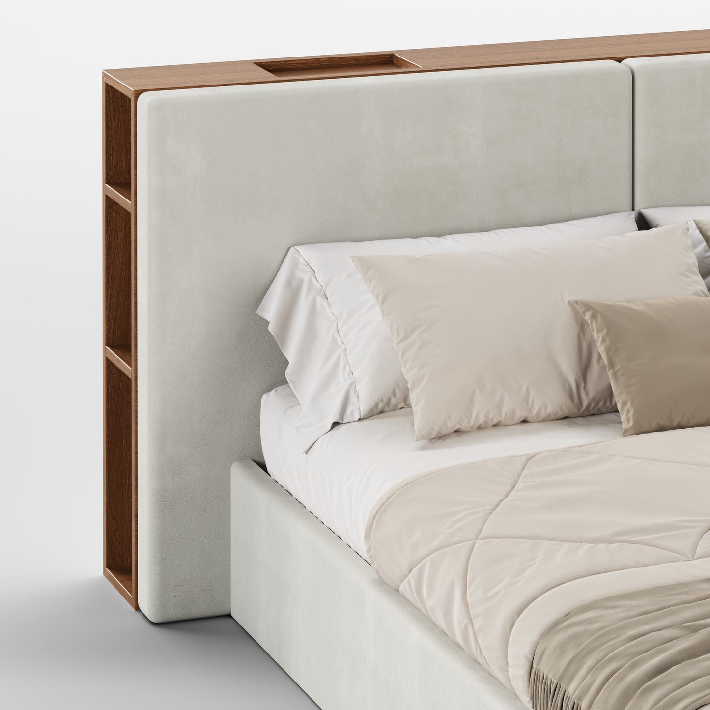 FRAME SOMMIER (Madeira Nogueira · Velvet Mid Gray)