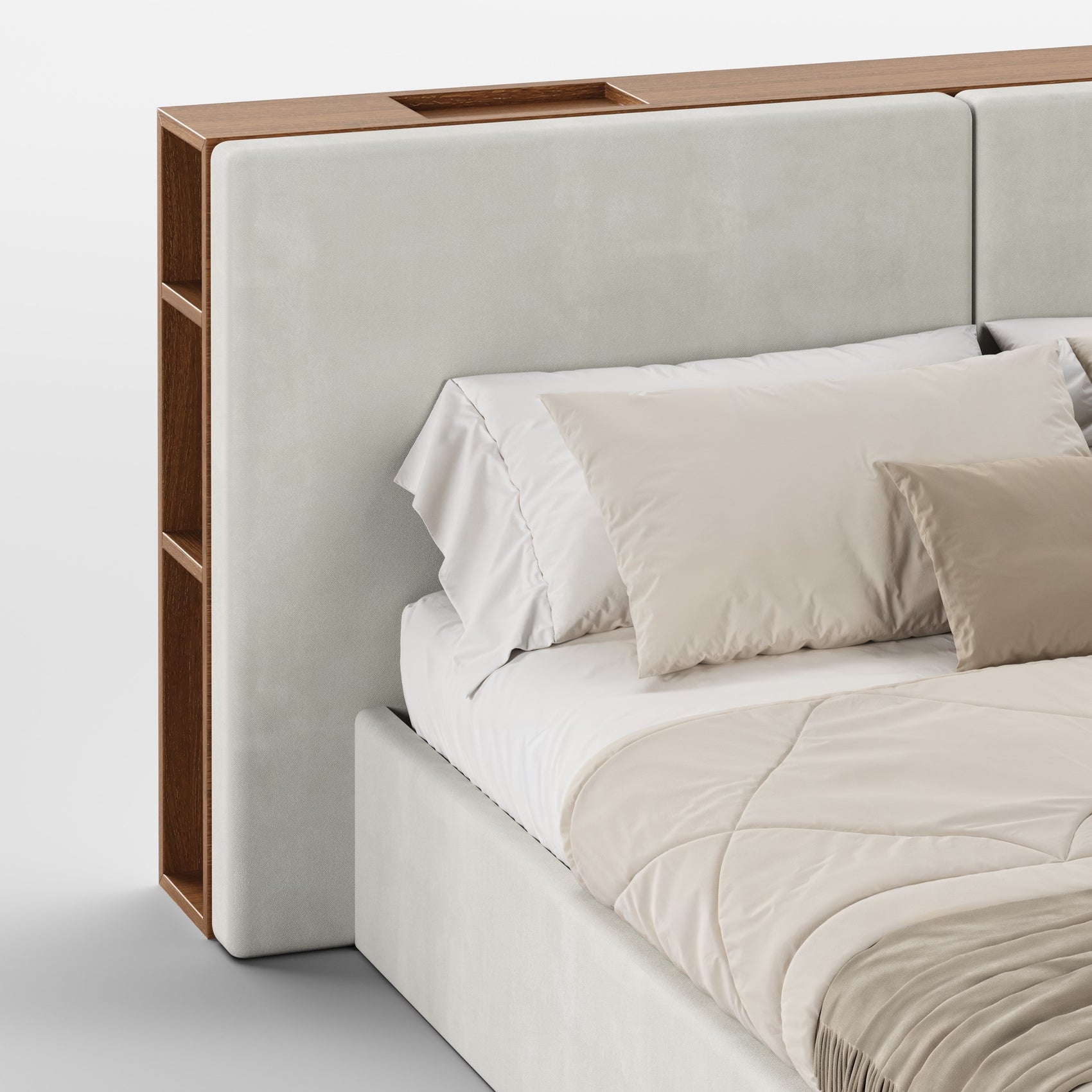 FRAME SOMMIER (Madeira Nogueira · Velvet Mid Gray)