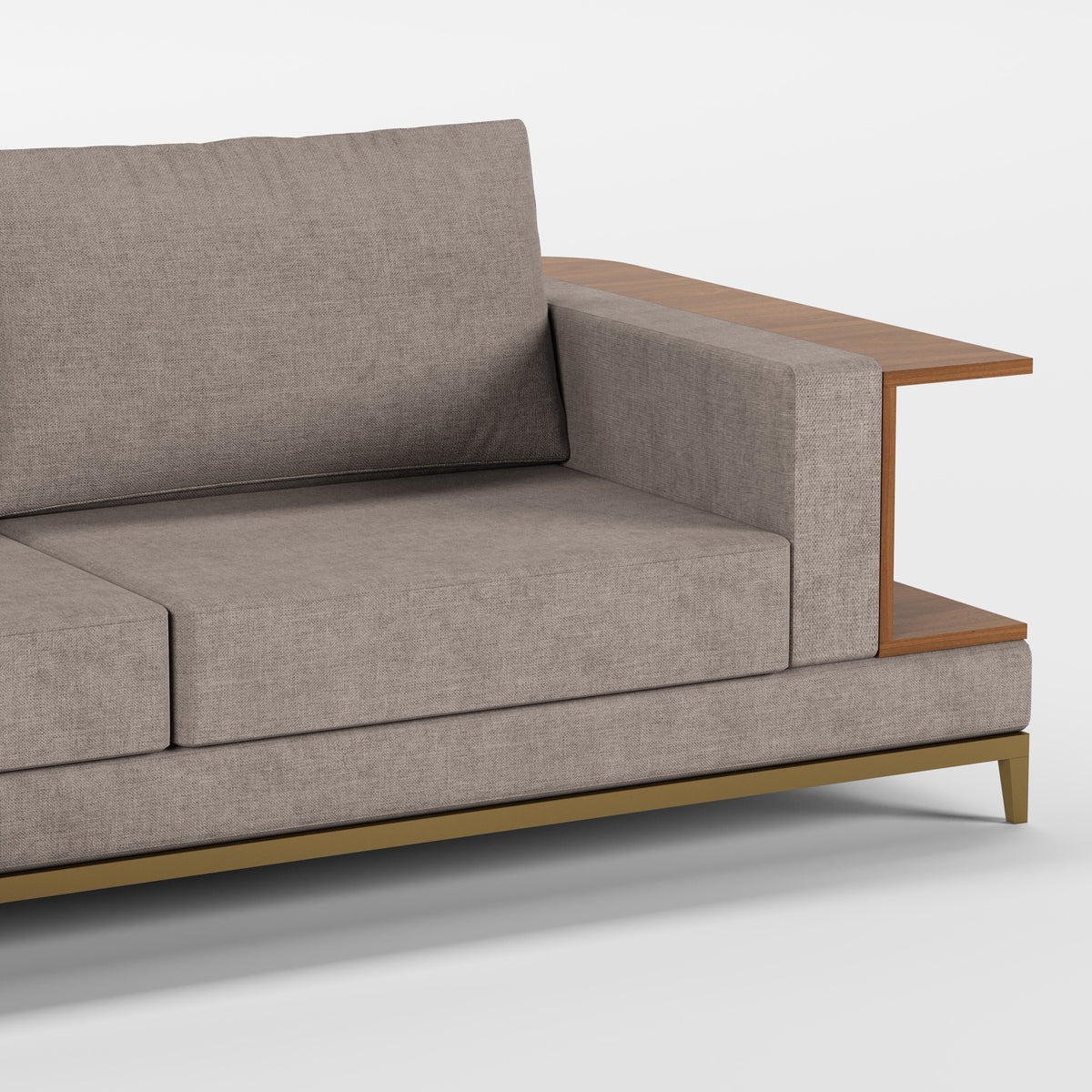 NOOK (Madeira Nogueira · Dourado Escovado Mate · Ambar)