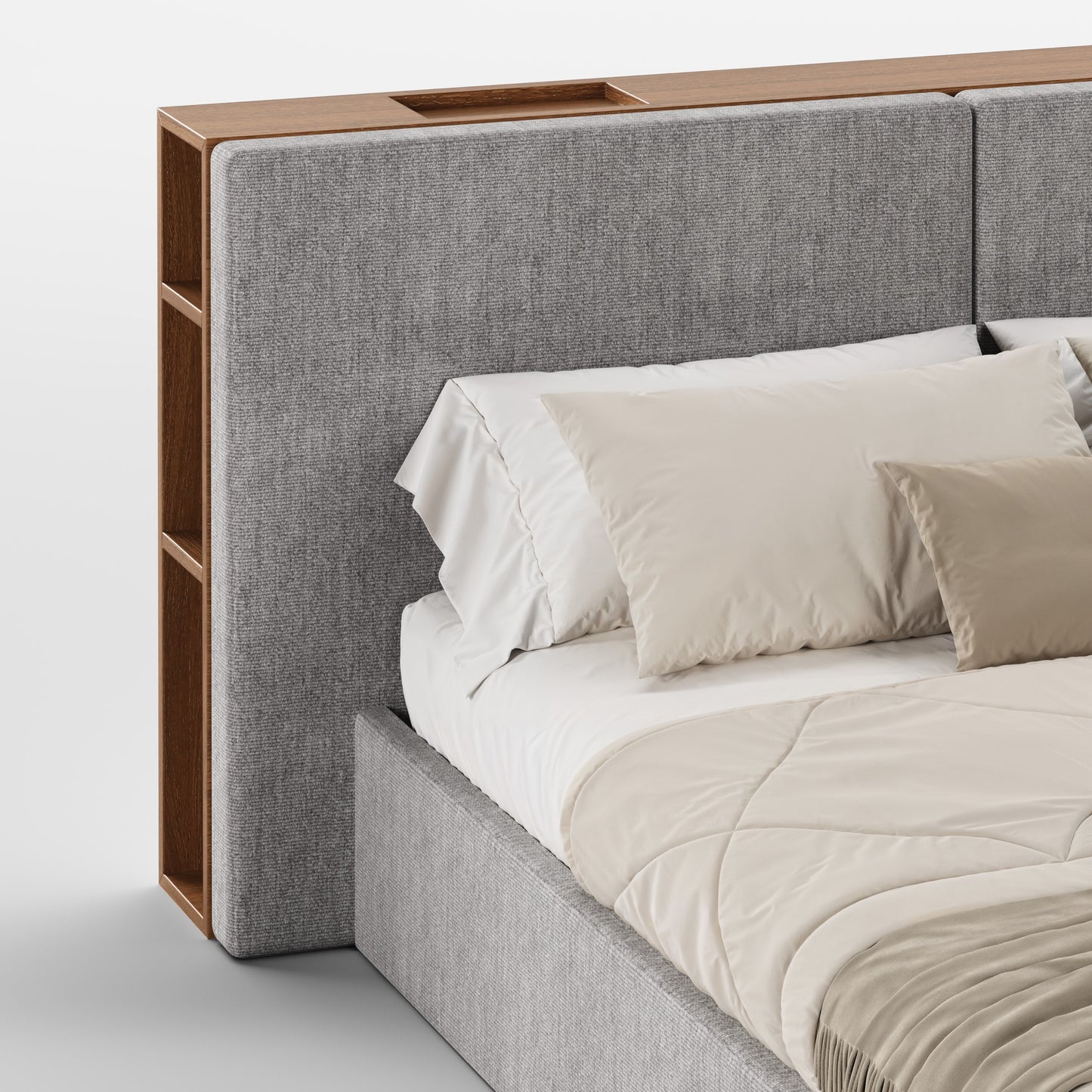 FRAME SOMMIER (Madeira Nogueira · Taupe)