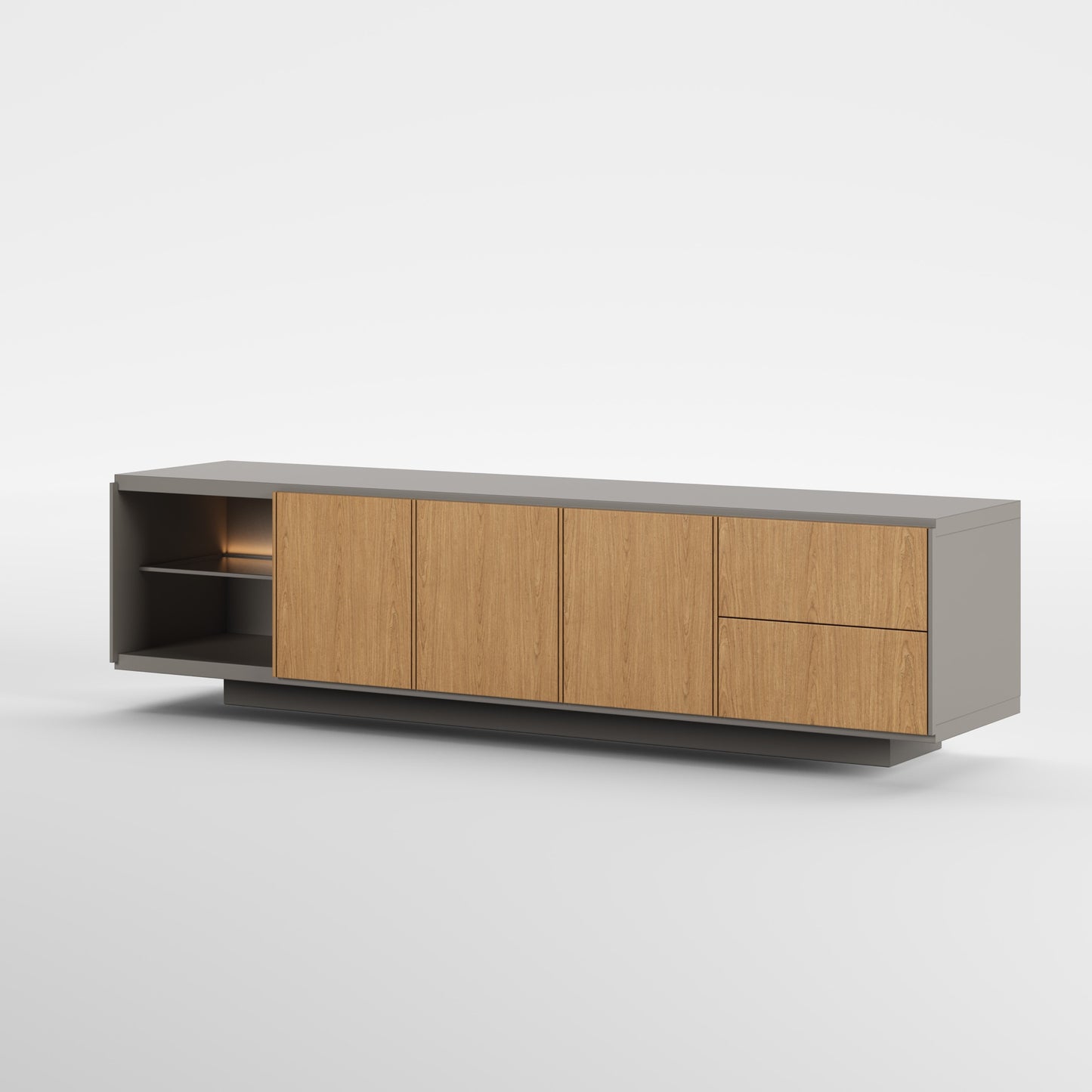 HORIZON (Lacado Taupe · Madeira Carvalho)