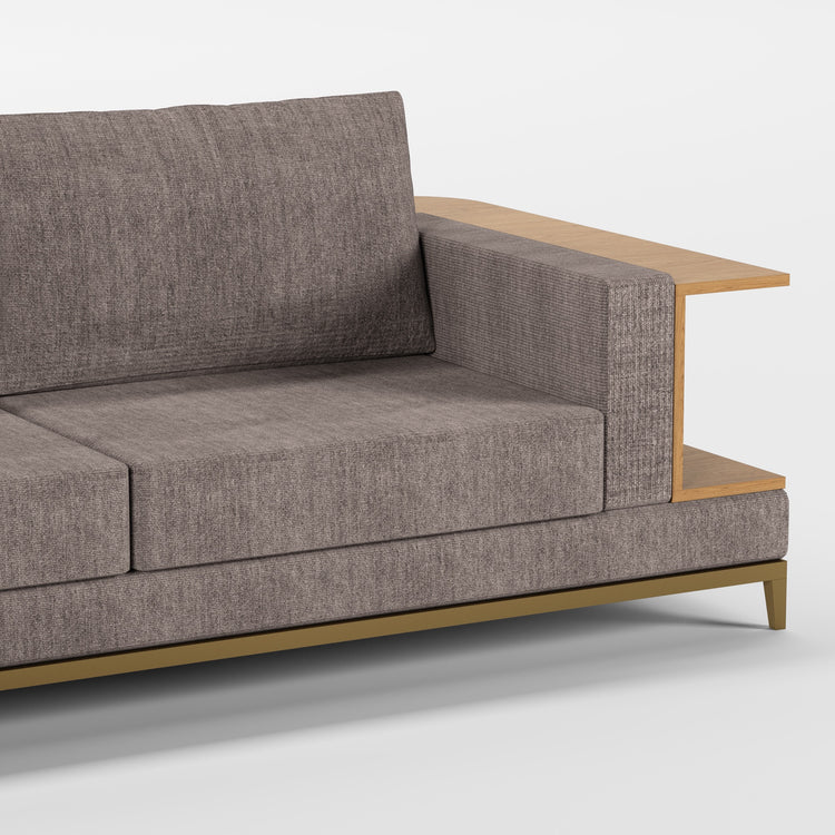 NOOK (Madeira Carvalho · Dourado Escovado Mate · Savana)