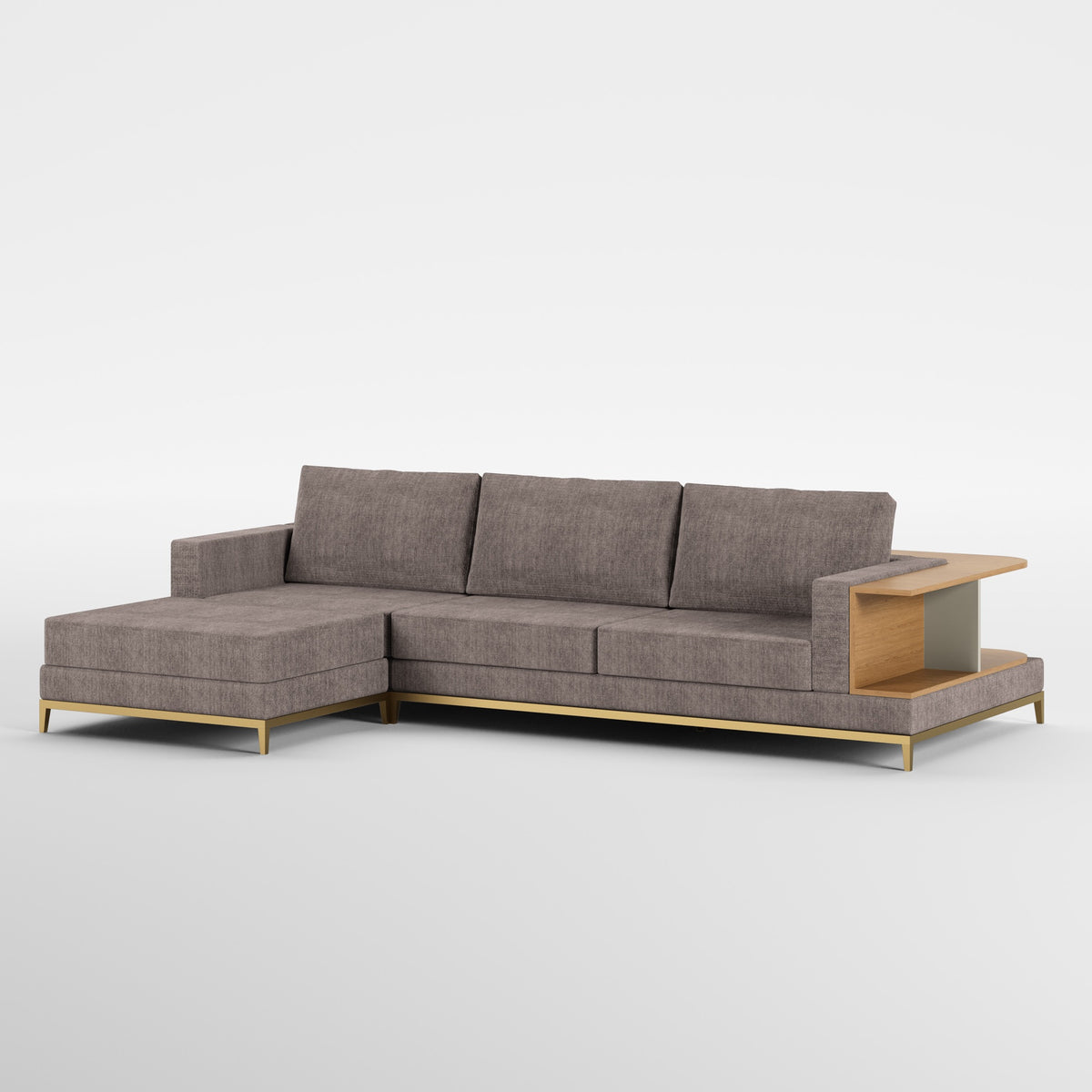 NOOK (Madeira Carvalho · Dourado Escovado Mate · Savana)