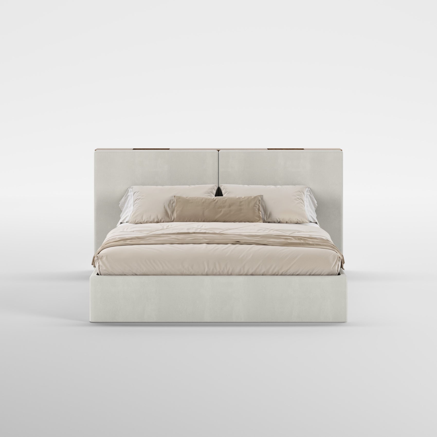 FRAME SOMMIER (Madeira Eucalipto Fumado · Velvet Mid Gray)