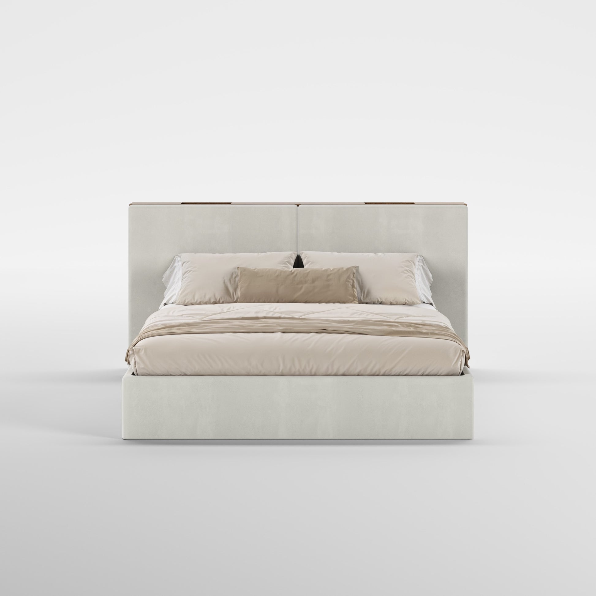 FRAME SOMMIER (Madeira Eucalipto Fumado · Velvet Mid Gray)