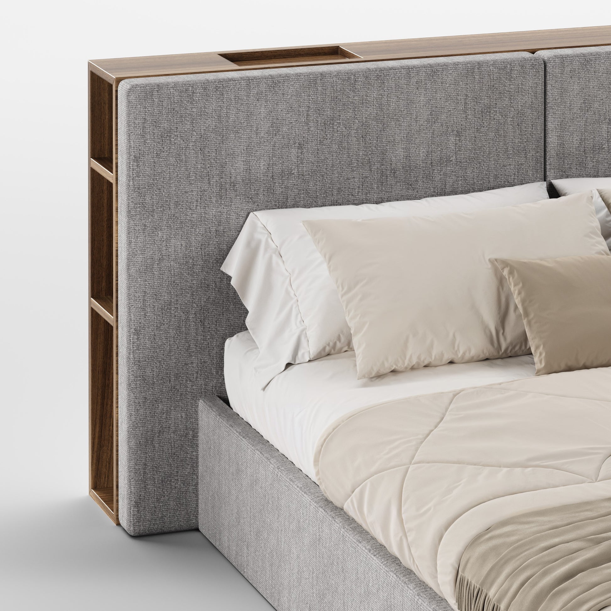 FRAME SOMMIER (Madeira Eucalipto Fumado · Taupe)