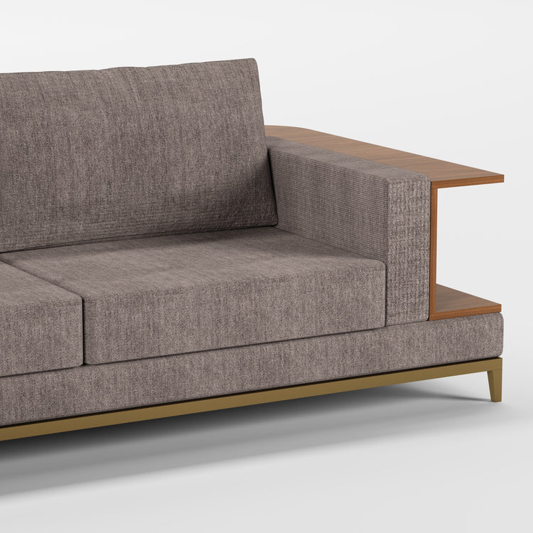 NOOK (Madeira Nogueira · Dourado Escovado Mate · Savana)