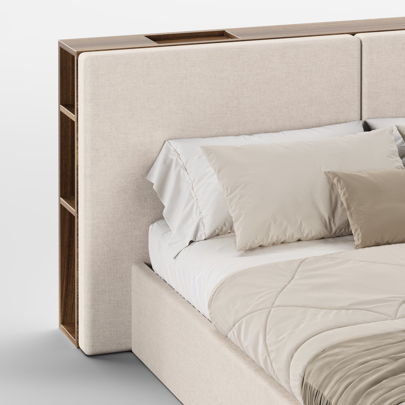 FRAME SOMMIER (Madeira Eucalipto Fumado · Beige)