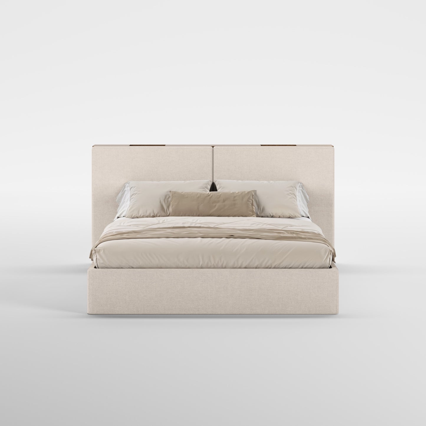FRAME SOMMIER (Madeira Eucalipto Fumado · Beige)