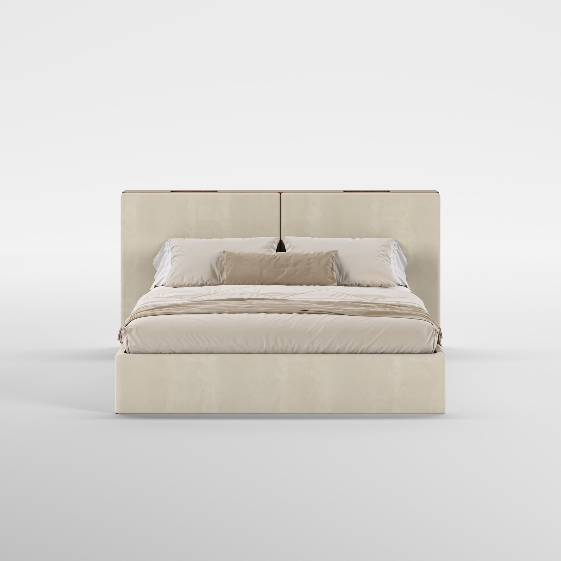 FRAME SOMMIER (Madeira Nogueira · Velvet Off White)