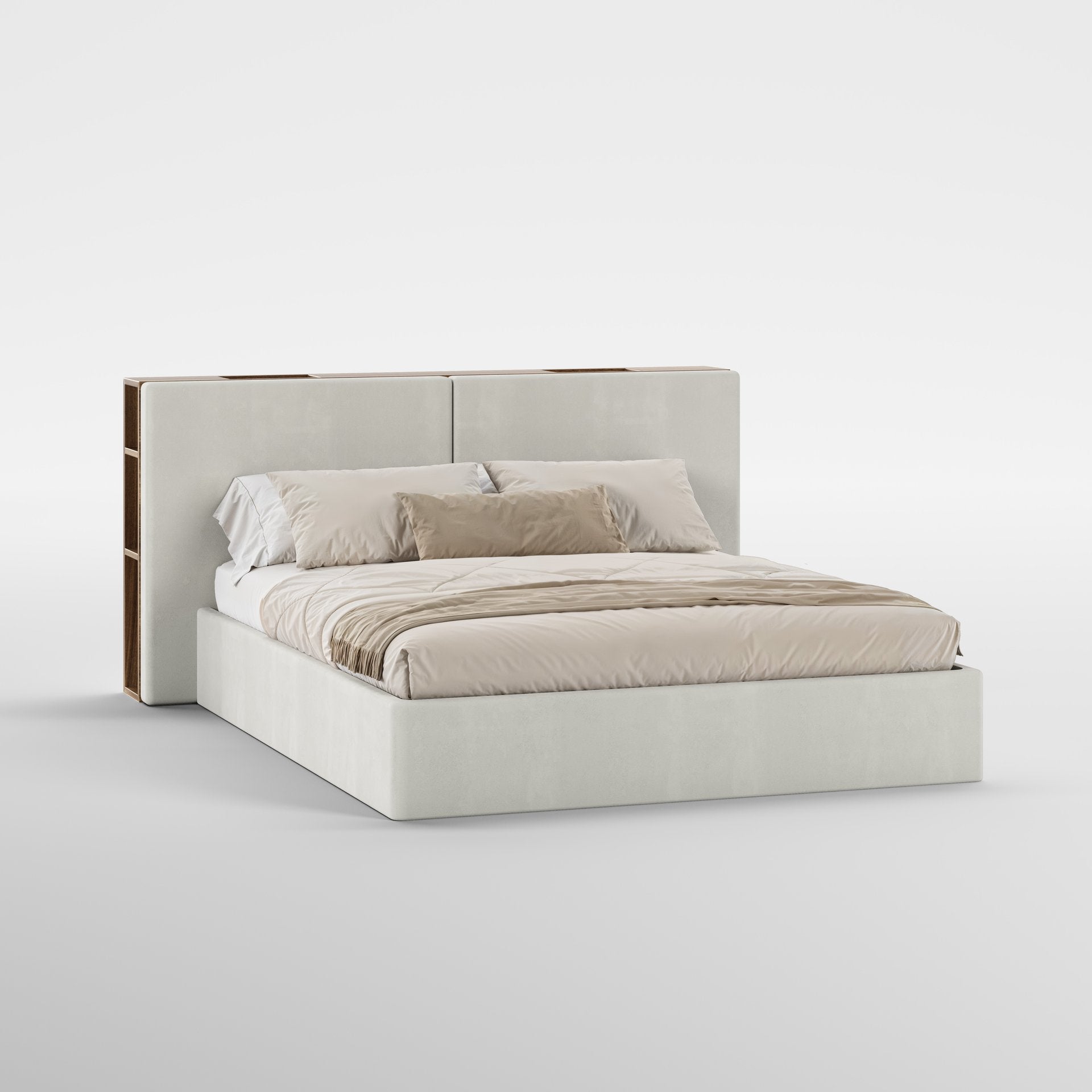 FRAME SOMMIER (Madeira Eucalipto Fumado · Velvet Mid Gray)