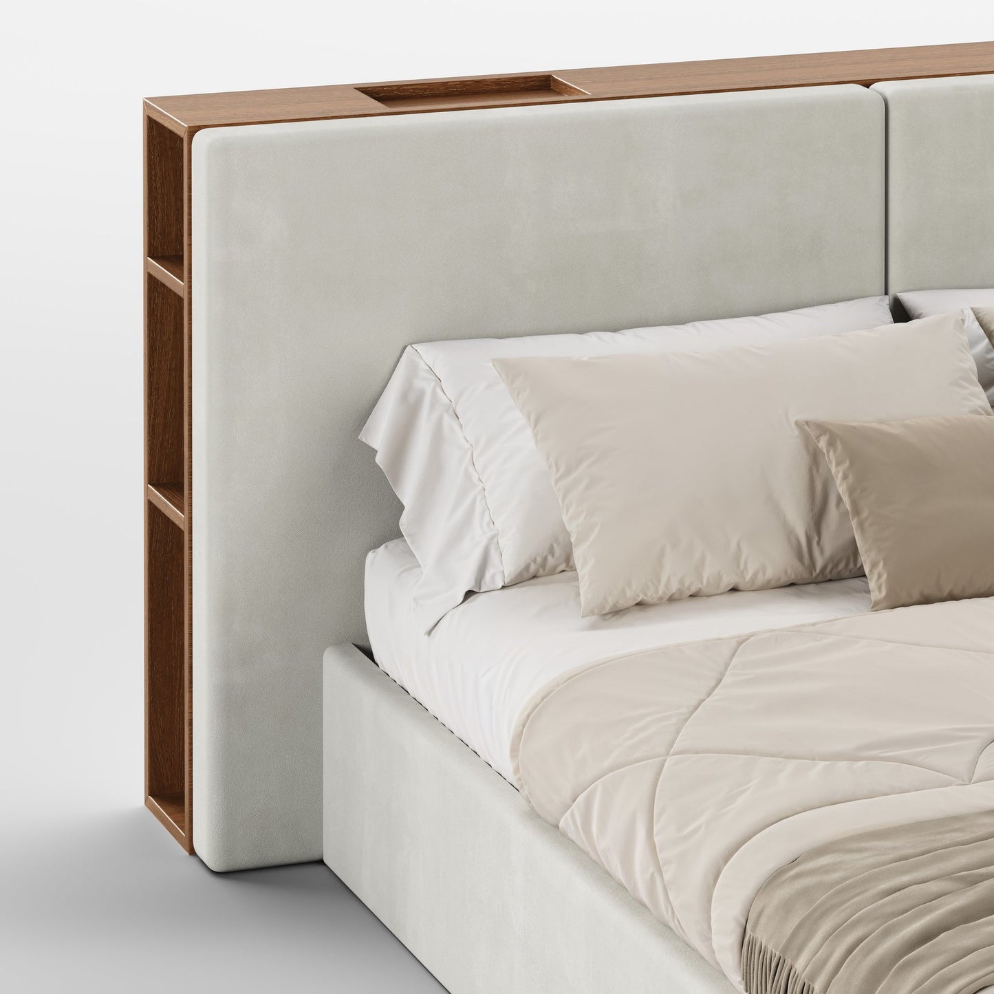 FRAME SOMMIER (Madeira Nogueira · Velvet Mid Gray)
