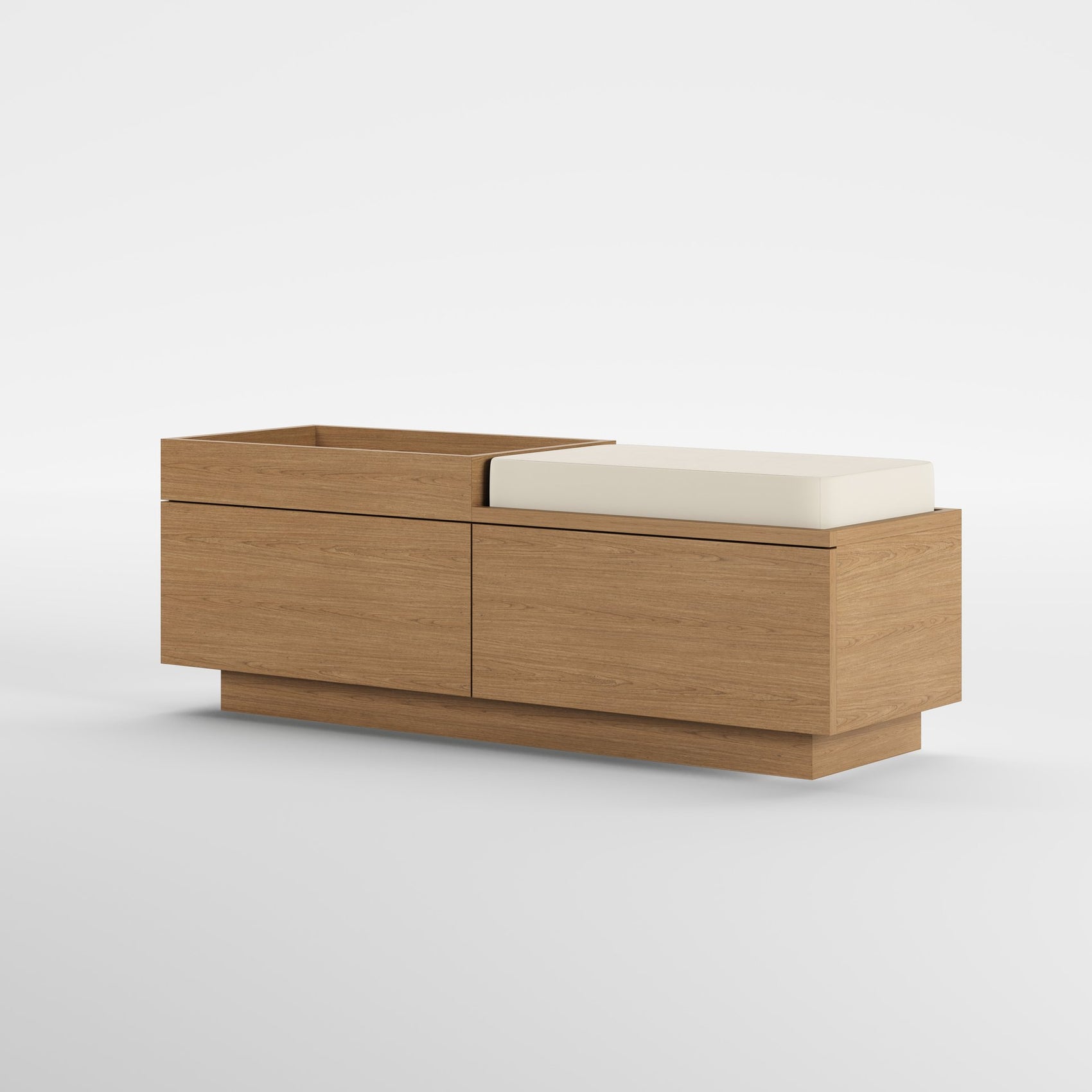 STRATA (Madeira Carvalho · Velvet Off White)