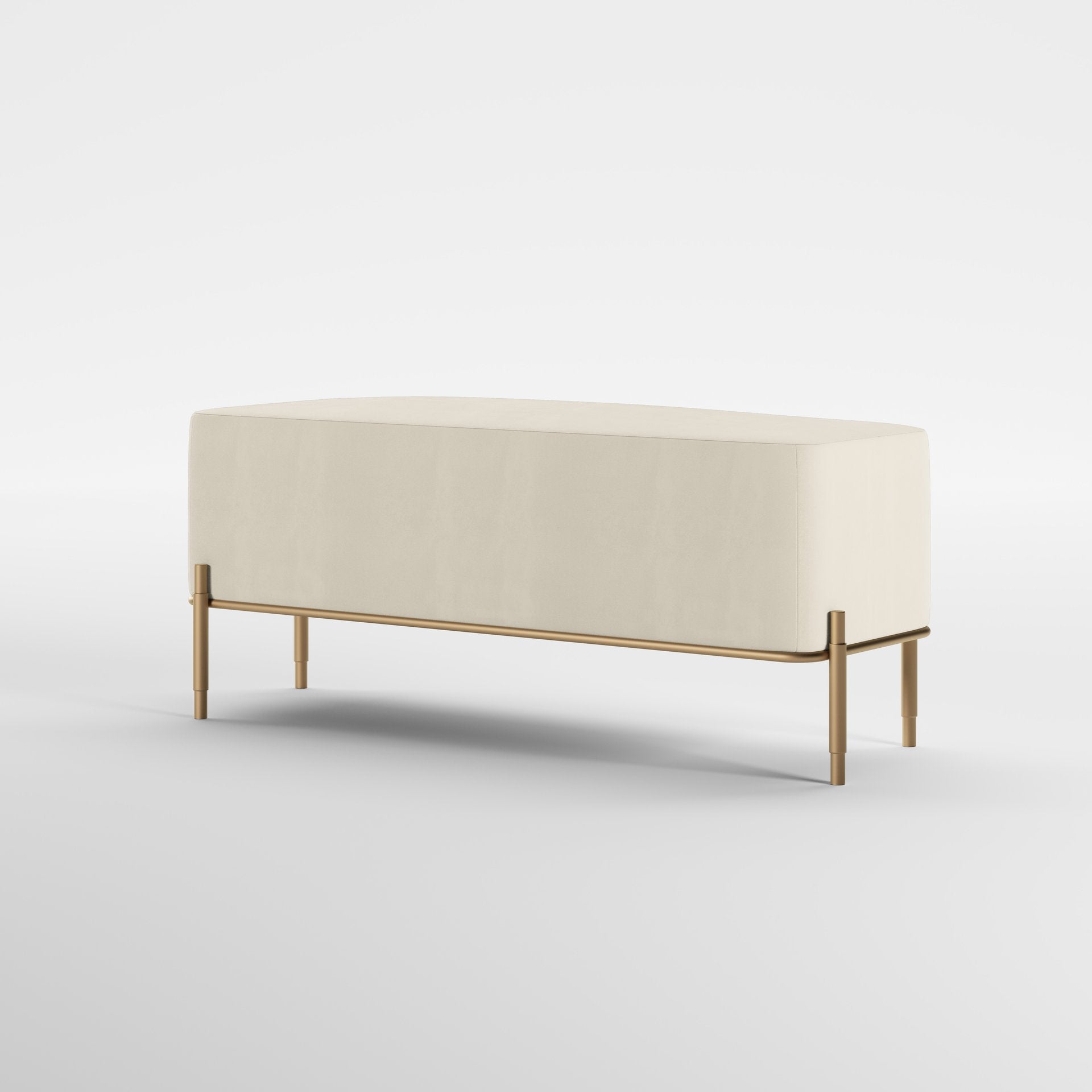 EDEN (Dourado Escovado Mate · Velvet Off White)