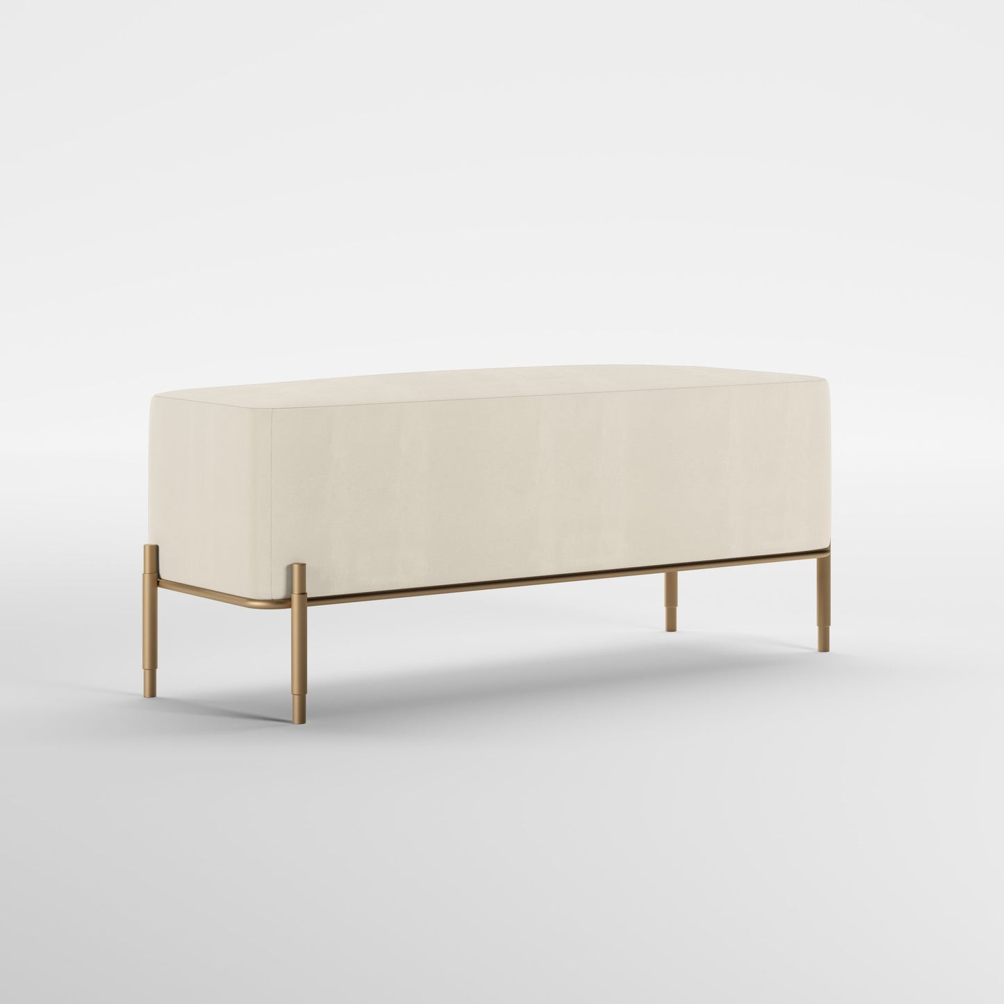 EDEN (Dourado Escovado Mate · Velvet Off White)