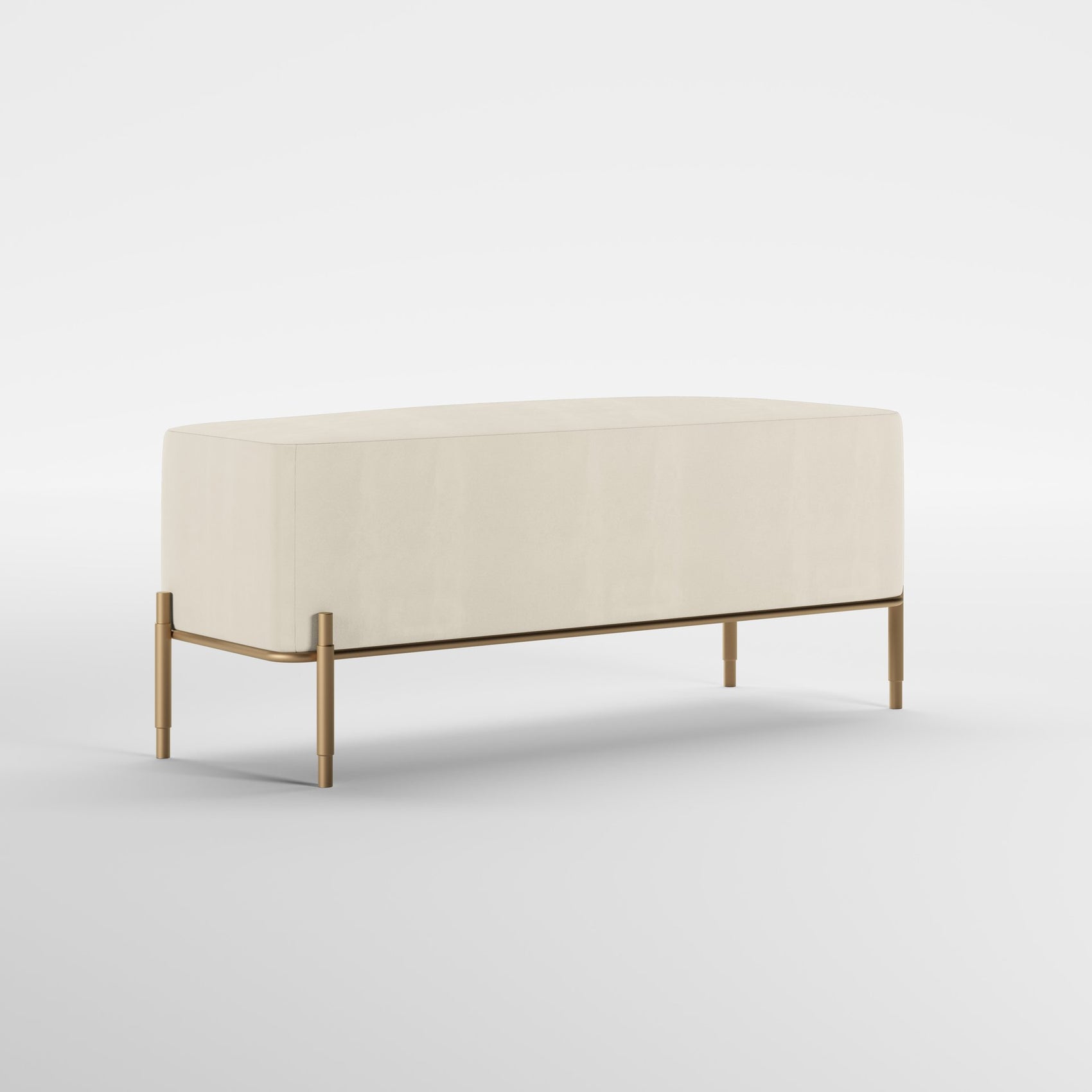 EDEN (Dourado Escovado Mate · Velvet Off White)