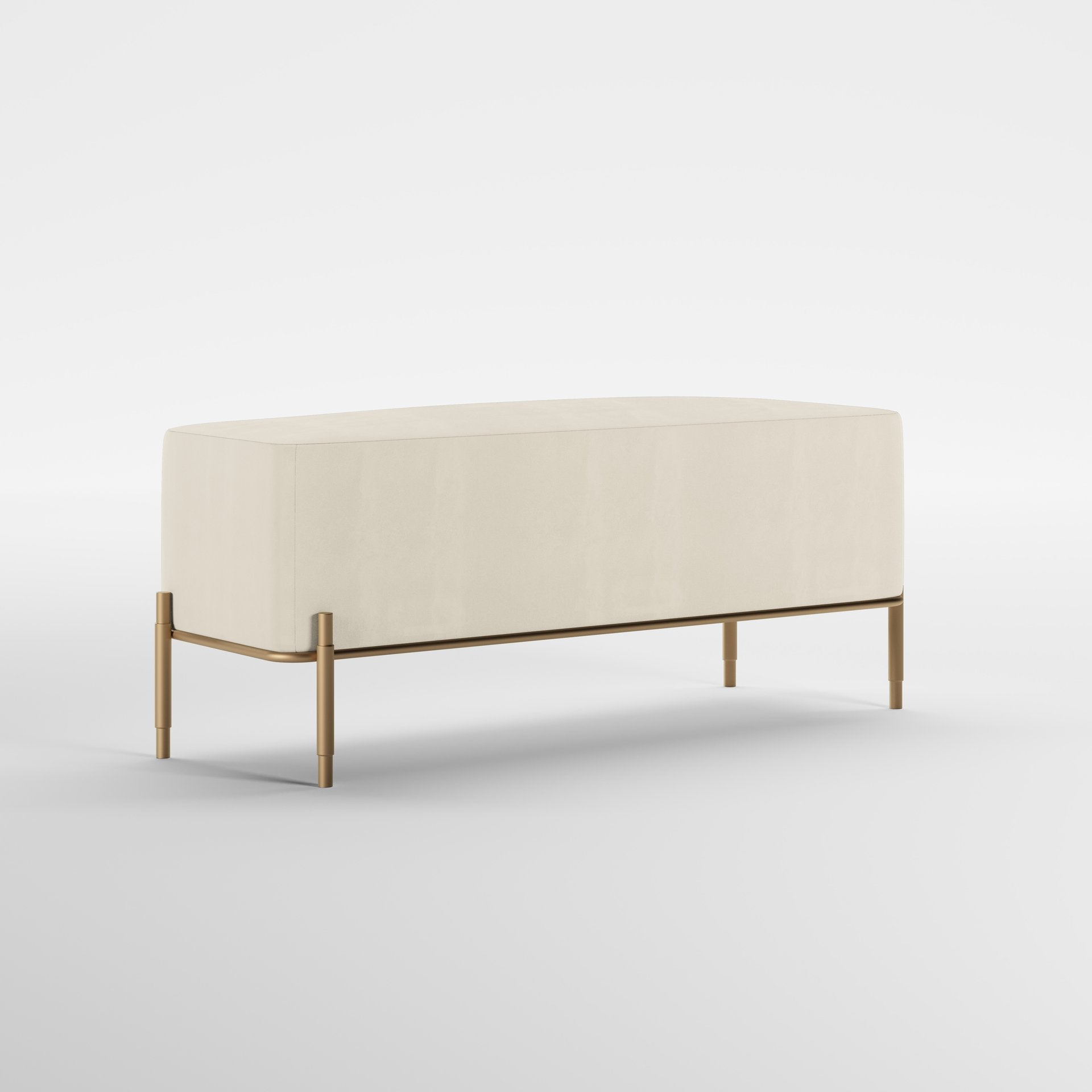 EDEN (Dourado Escovado Mate · Velvet Off White)