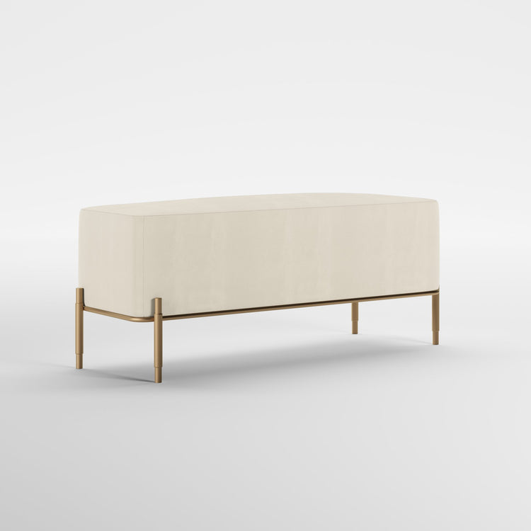 EDEN (Dourado Escovado Mate · Velvet Off White)