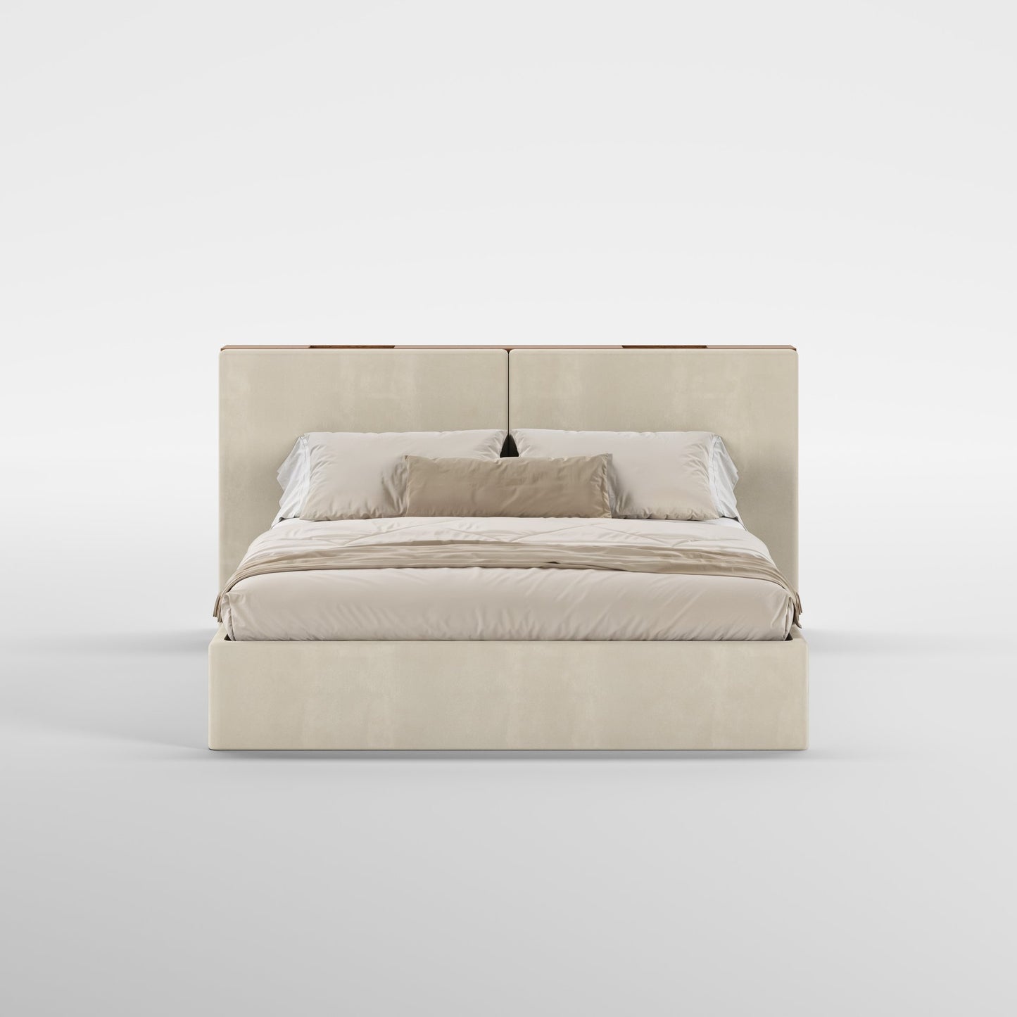 FRAME SOMMIER (Madeira Nogueira · Velvet Off White)
