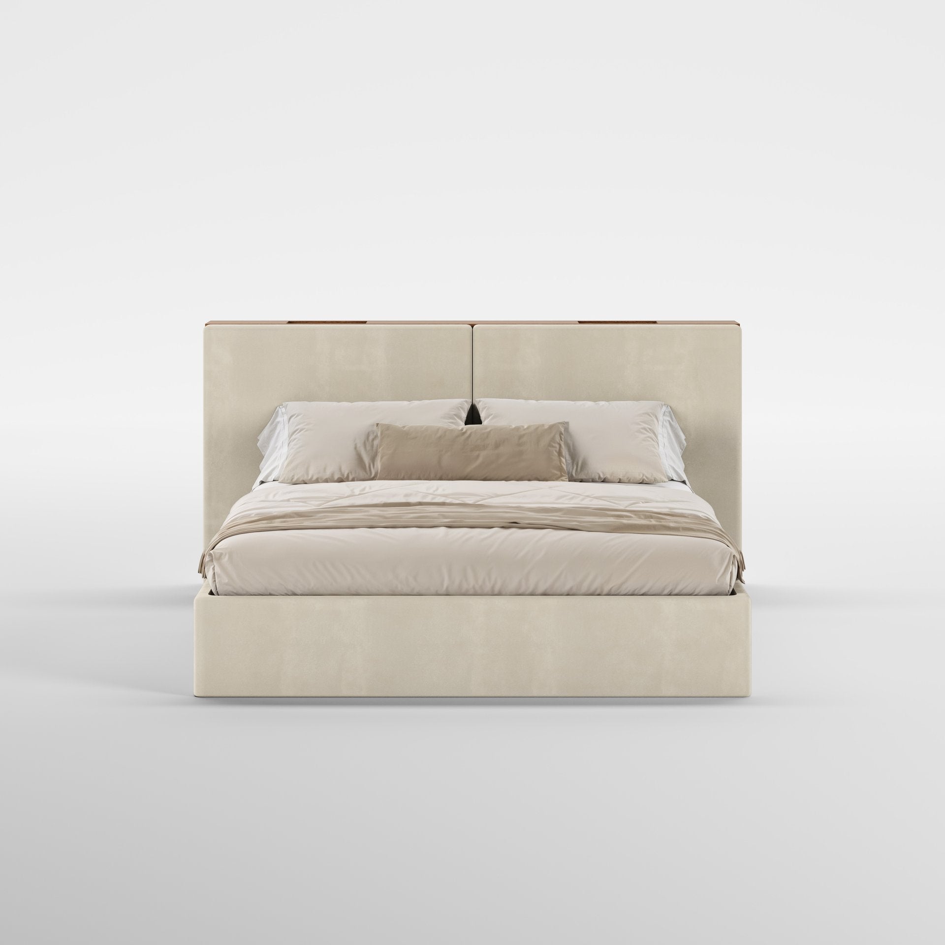 FRAME SOMMIER (Madeira Nogueira · Velvet Off White)