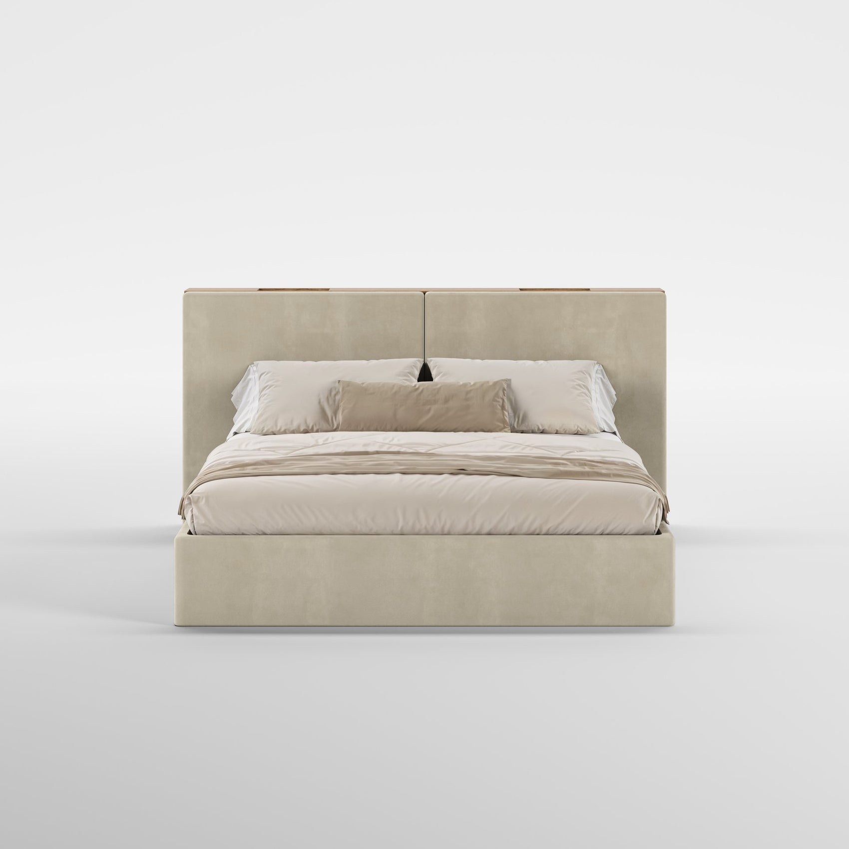FRAME SOMMIER (Madeira Carvalho · Velvet Natural)