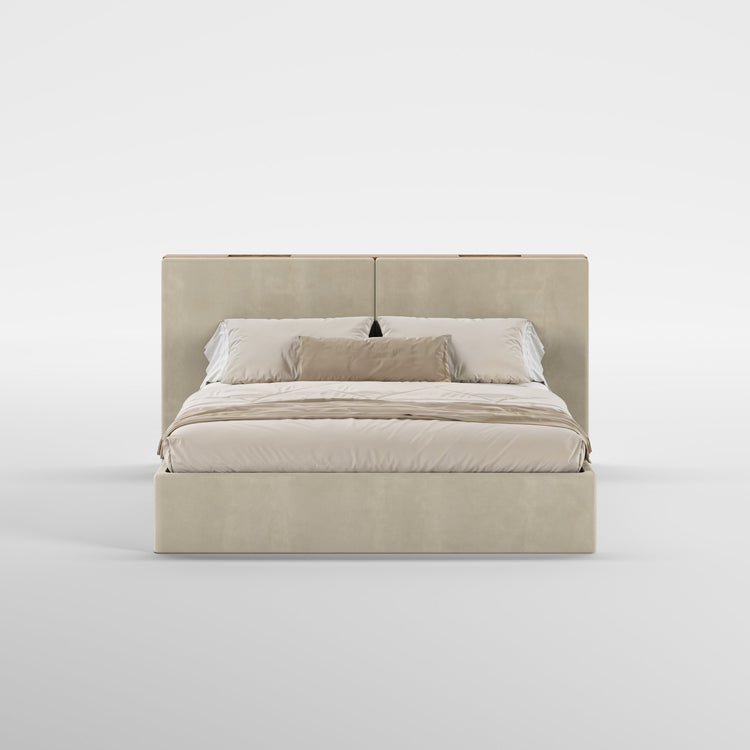 FRAME SOMMIER (Madeira Carvalho · Velvet Natural)